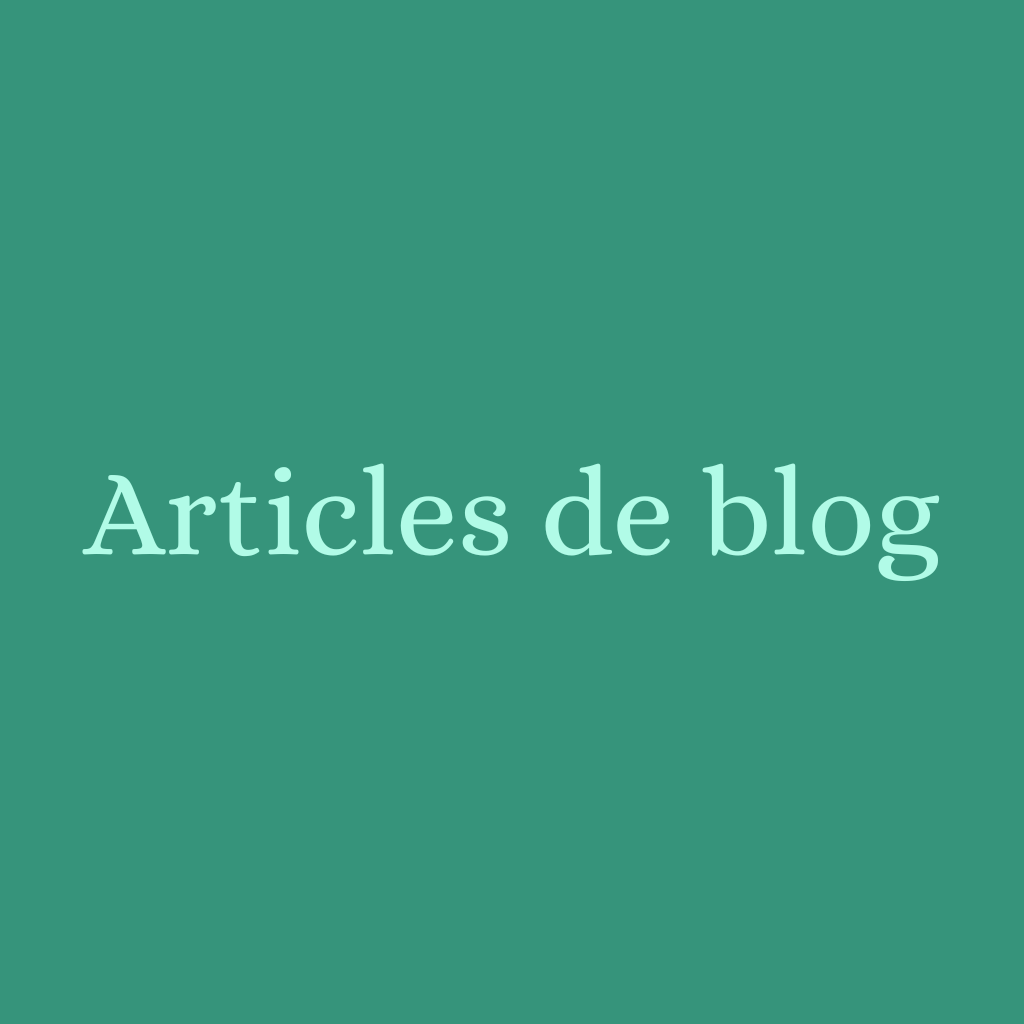 Articles de blog